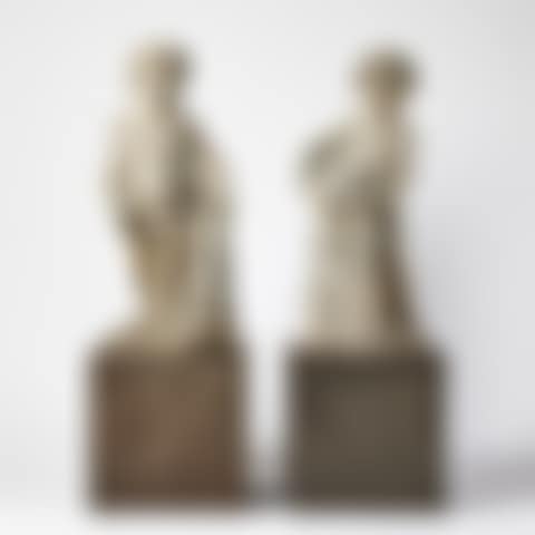 GARDEN SCULPTURES, a pair (preview)