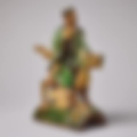 A SANCAI-GLAZED ROOF TILE (preview)