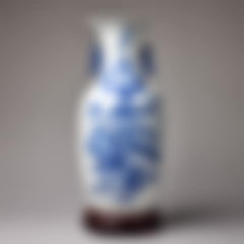 A LARGE BLUE AND WHITE VASE (preview)