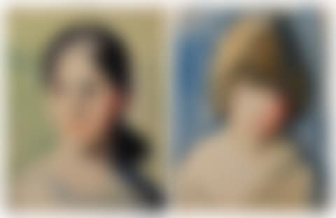 Two Works: 1] Portrait of a Young Woman 2] Portrait of a Child (preview)