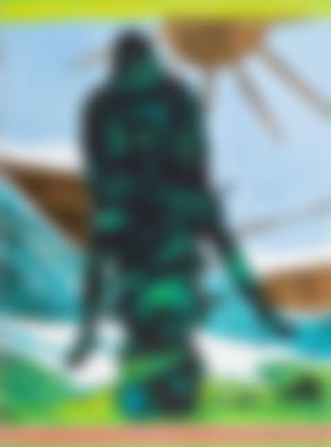 Motorcycle with golden sun (preview)
