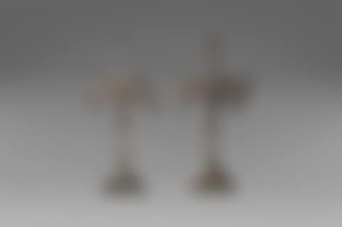 Pair of silver five-lamp candlesticks (preview)