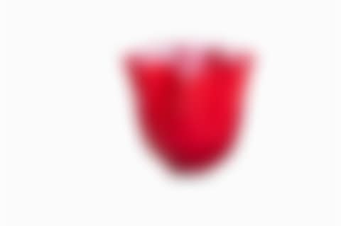 Murano glass vase with red handkerchief overlaid with white (preview)