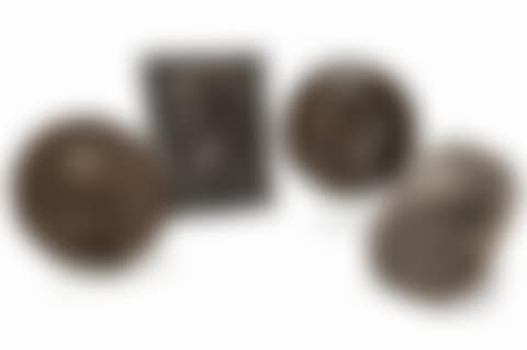 of four bronze plaques depicting portraits of illustrious men in profile (preview)