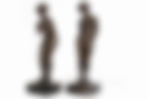 Two small bronze sculptures depicting female nudes (preview)