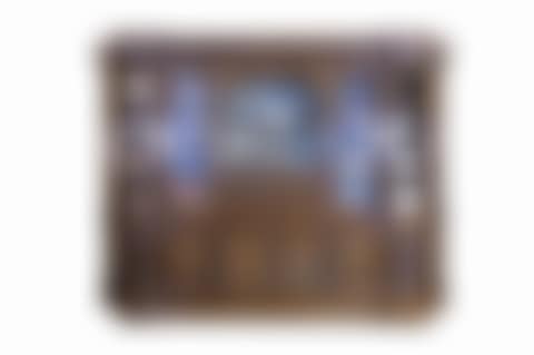 Two-parts walnut bookcase (preview)