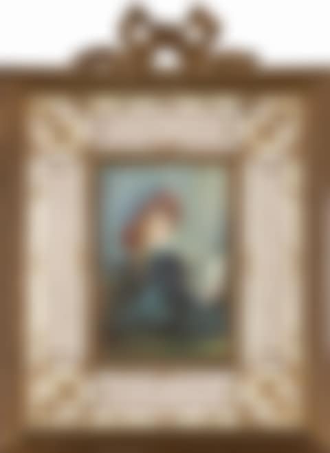Portrait of a lady with book (preview)