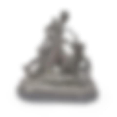 LARGE GERMAN METAL ALLEGORICAL FIGURAL GROUP (preview)