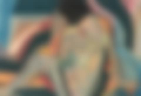 Seated woman seen from behind (preview)