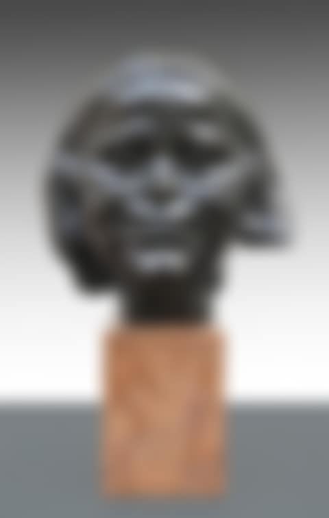 Portrait of long haired girl (mask) - Portrait de fillette aux cheveux longs (masque) (preview)