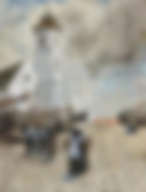 A view of the Oude Kerk at Katwijk aan Zee, Holland (preview)