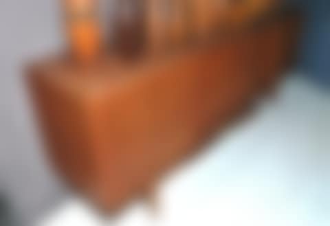 A Danish teak fitted sideboard with sliding doors (preview)