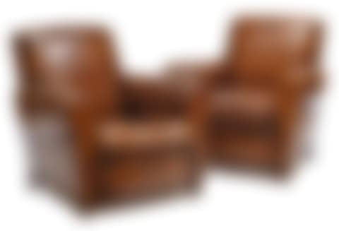 PAIR OF FRENCH LEATHER ARMCHAIRS (preview)