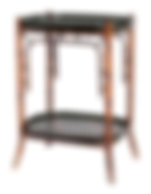 A FRENCH BAMBOO AND LACQUER ETAGERE (preview)