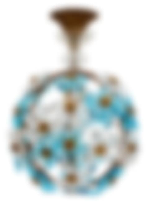 A FRENCH CRYSTAL SPHERICAL HANGING LIGHT (preview)