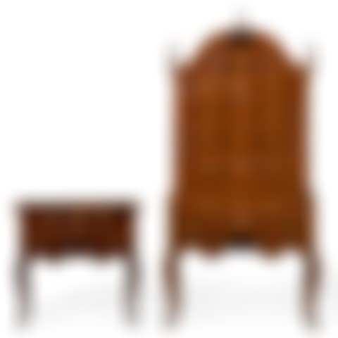 THE MARY ORNE DIMAN QUEEN ANNE WALNUT-VENEERED HIGH CHEST AND MATCHING DRESSING TABLE (preview)