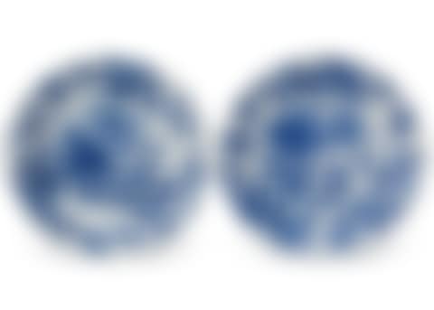 A PAIR OF CHINESE PORCELAIN BLUE AND WHITE SMALL MOLDED DISHES (preview)