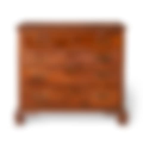 A CHIPPENDALE CARVED CHERRYWOOD CHEST-OF-DRAWERS (preview)