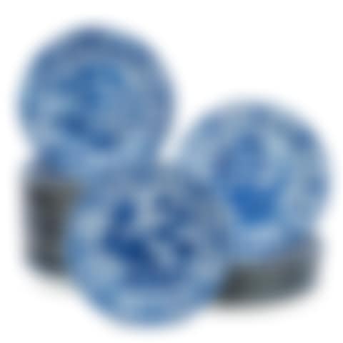 A SET OF TWENTY-THREE CHINESE PORCELAIN BLUE AND WHITE MOLDED PLATES (preview)