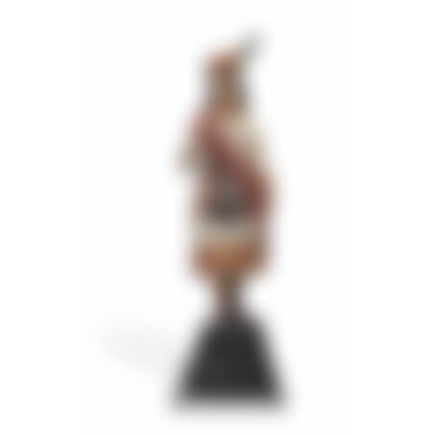 A CARVED AND POLYCHROME PAINT-DECORATED CIGAR STORE FIGURE OF A 'HIGHLAND LASSIE' (preview)
