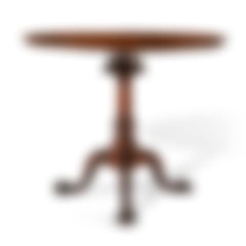 A CHIPPENDALE CARVED MAHOGANY TILT-TOP TEA TABLE (preview)