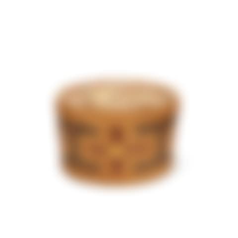 A TLINGIT POLYCHROME TWINED RATTLE-TOP BASKET (preview)