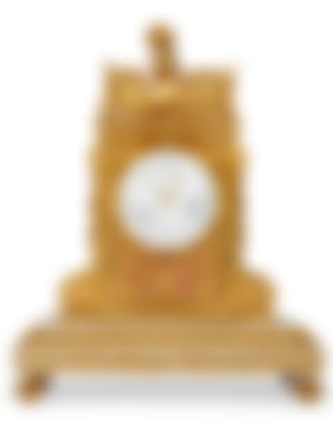 A LOUIS XVI ORMOLU AND WHITE MARBLE MANTEL CLOCK (preview)