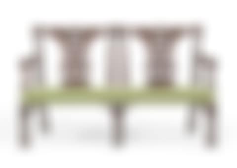 AN ENGLISH MAHOGANY DOUBLE-CHAIRBACK SETTEE (preview)