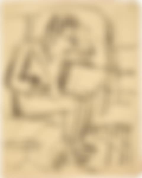Sitzender Mann, lesend (preview)