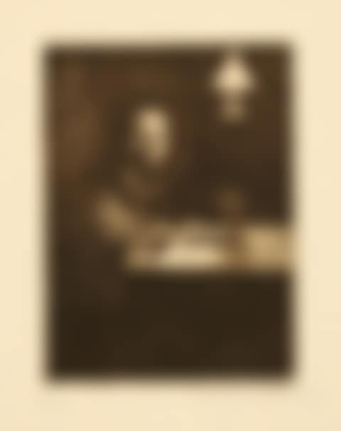 Selbstbildnis am Tisch; Endgültige Fassung (preview)