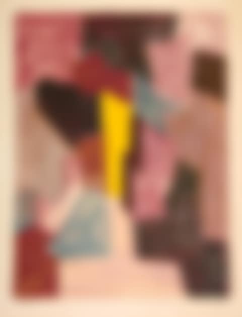 Composition rouge, carmin et jaune (preview)