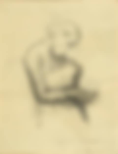 Begging - Crouching woman with her arm supported (preview)