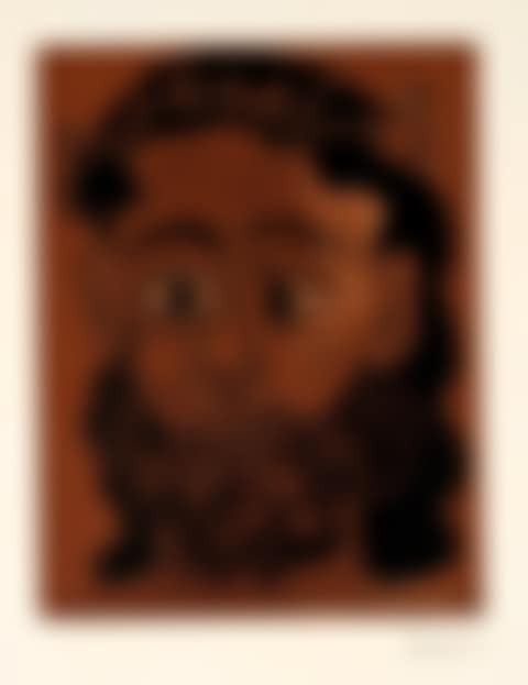 Homme barbu couronné de feuilles de vigne (preview)