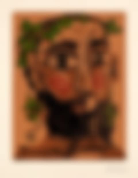 Homme barbu couronné de vigne (preview)