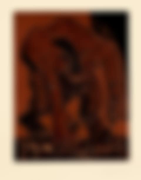 Femme nue cueillant des fleurs (preview)