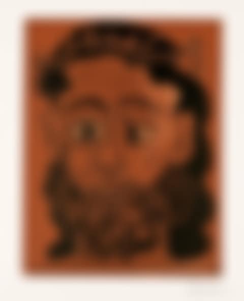 Homme barbu couronné de feuilles de vigne; March 2, 1962 (preview)