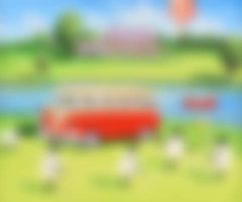 "ANDY PATS WANDERING SHEEP ENJOYING A ROUND OF GOLF AT MALONE GOLF CLUB" (preview)