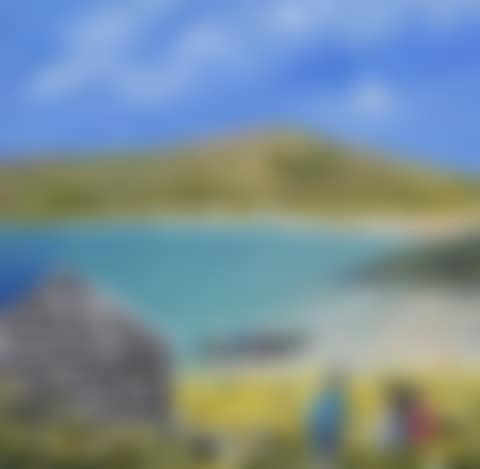 "PICNIC AT TRA NA ROSSAN OLD STONE COTTAGE" (preview)