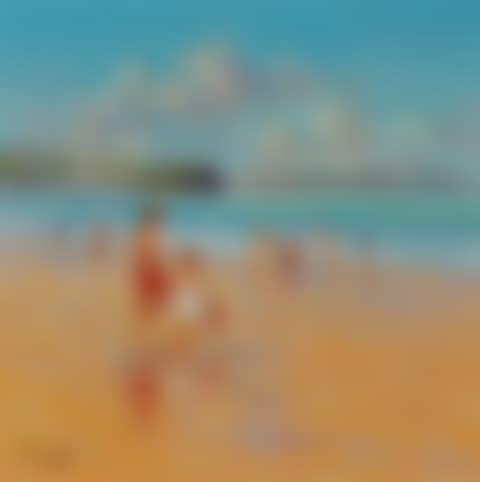 "MOTHER AND DAUGHTER ON THE BEACH AT PORTSTEWART" (preview)