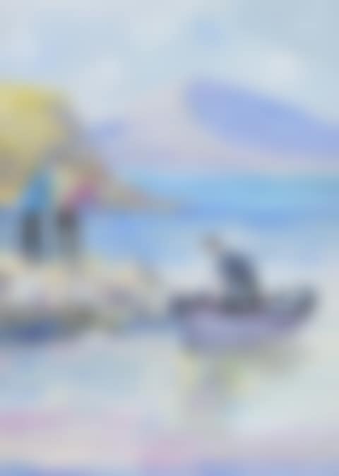 "FISHERMEN AT DOWNINGS SEAFRONT" (preview)