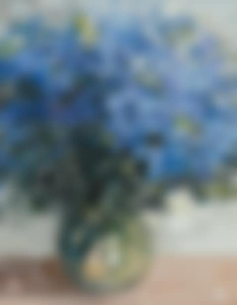 "BLUE FLOWERS IN A VASE" (preview)