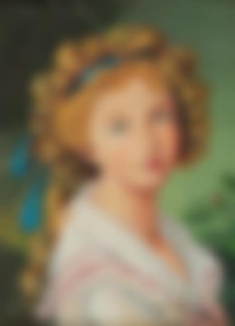 "YOUNG GIRL WITH A BLUE HEAD BAND" (preview)