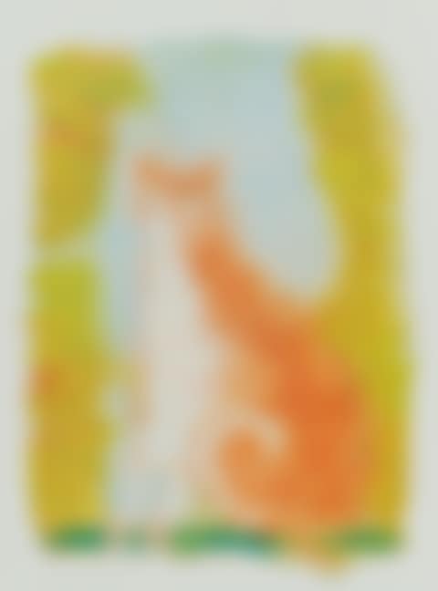"SEATED GINGER CAT" (preview)