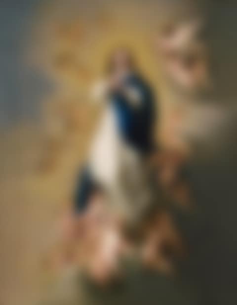 A RECTANGULAR PORCELAIN PLAQUE OF THE IMMACULATE CONCEPTION (preview)
