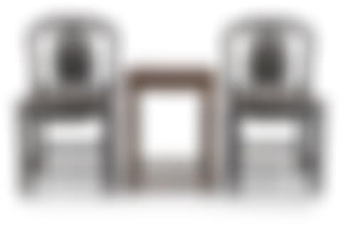 A PAIR OF REDWOOD CHAIRS AND A TABLE (preview)