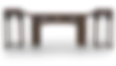 A LARGE ALTAR TABLE AND A PAIR OF URN STANDS (preview)