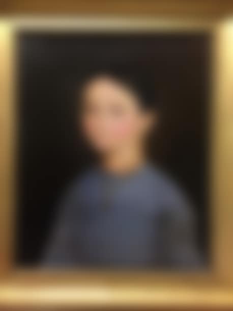 Portrait of a woman in a blue dress (preview)