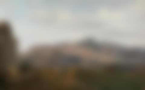 Mountainous landscape with ruins (preview)