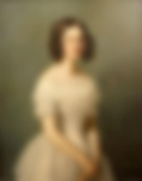 Portrait of girl in white dress (preview)