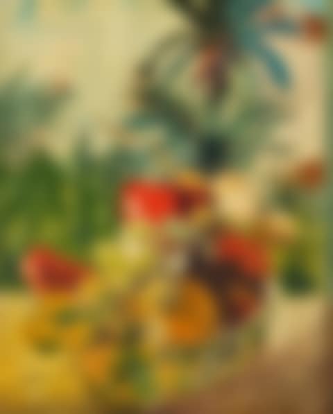 Corbeille de fruits et palmier (preview)